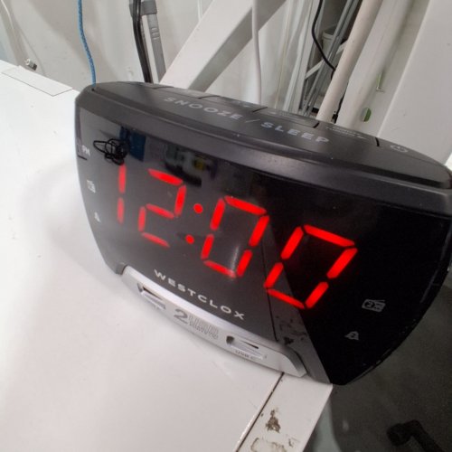 WESTCLOX DIGITAL DUAL ALARM CLOCK - BLACK (MODEL: 80227CCN) image 2