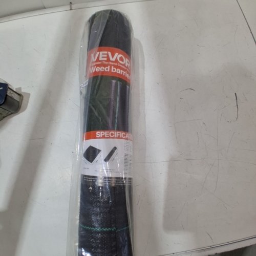 WEED BARRIER HEAVY DUTY FABRIC PLANT BARRIER - 6FT X 100FT - BLACK image 4