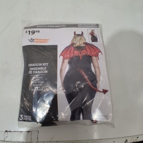 3PC WOMEN'S WAY TO CELEBRATE DRAGON KIT - OSFM - RED image 2