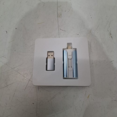 SUDEHO 4 IN 1 MFI LICENSED FLASH DRIVE FOR APPLE, ANDROID AND WINDOWS - 128GB - TYPE C + LIGHTNING AND USB + LIGHTNING - SUPPORTS EXFAT, FAT32, NTFS FORMATS - BLUE image 2