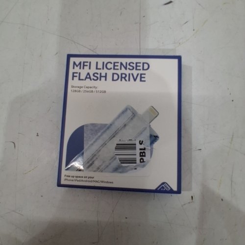 SUDEHO 4 IN 1 MFI LICENSED FLASH DRIVE FOR APPLE, ANDROID AND WINDOWS - 128GB - TYPE C + LIGHTNING AND USB + LIGHTNING - SUPPORTS EXFAT, FAT32, NTFS FORMATS - BLUE image 3