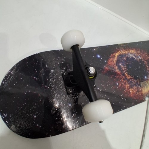 GALAXY GRAPHIC SKATEBOARD - 31" X 8" - BLACK image 4