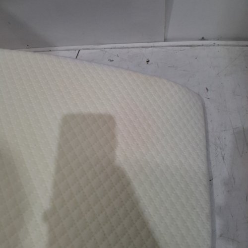 KOLBS MEMORY FOAM BED WEDGE PILLOW WITH JACQUARD PILLOW COVER - WHITE/GREY image 3