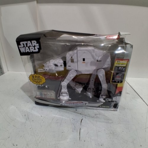 9PC STAR WARS MICRO GALAXY SQUADRON AT-AT WALKER WITH MINI-FIGURINES - WHITE (MODEL: 0089) image 2