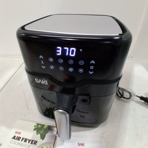 SAKI SMART WIFI AIR FRYER WITH 7 COOKING FUNCTIONS - 4.7QT - BLACK (MODEL:HF-8350DT) image 2