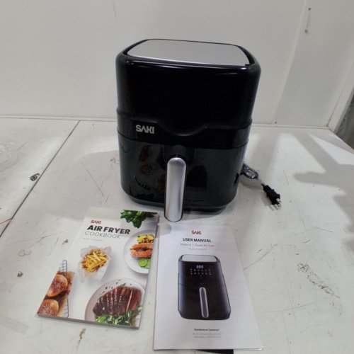 SAKI SMART WIFI AIR FRYER WITH 7 COOKING FUNCTIONS - 4.7QT - BLACK (MODEL:HF-8350DT) image 3