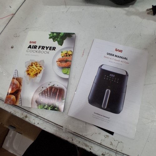 SAKI SMART WIFI AIR FRYER WITH 7 COOKING FUNCTIONS - 4.7QT - BLACK (MODEL:HF-8350DT) image 6
