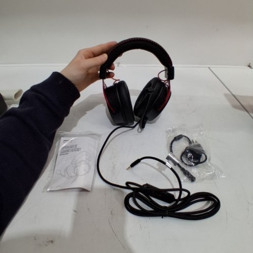MPOW AIR SE SOFT OVER-EAR WIRED GAMING HEADSET WITH 3D BASS SURROUND AND NOISE CANCELLING MIC - BLACK/RED (MODEL: BH439A) image 3