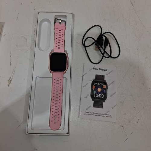 KIDS IP68 SMARTWATCH TRACKS HEART RATE, SLEEP MONITOR AND PEDOMETER - 1.83" TOUCHSCREEN - PINK (MODEL: W98) image 4