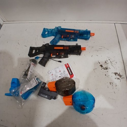2PC TRENDY TOYS ELECTRIC WATER GUNS - BLUE/GREY image 2