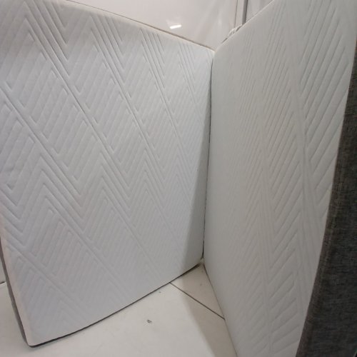 MOLBLLY 4" TRI-FOLD MEMORY FOAM MATTRESS - GREY/WHITE - NARROW TWIN image 4