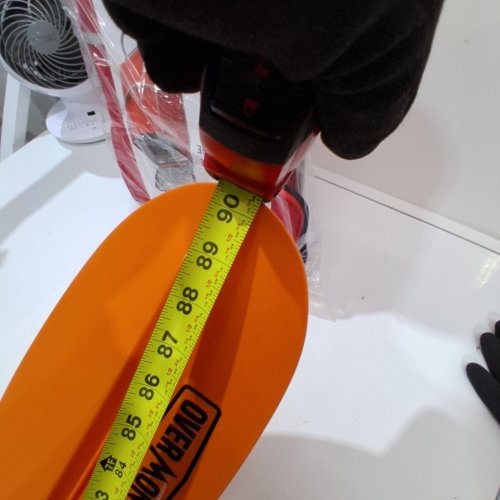 OVERMONT DOUBLE ENDED KAYAK PADDLE WITH LEASH AND 3 ANGLE POSITIONS - 90.5" - ORANGE image 2