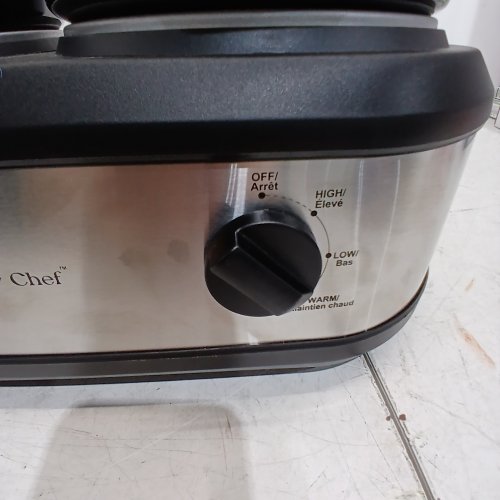 CULINARY CHEF TRIPLE SLOW COOKER - 2.5L (X3) - STAINLESS STEEL/BLACK (MODEL: CCSC3105-SS) image 2
