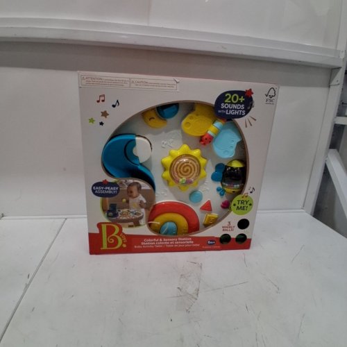 B.TOYS MUSICAL COLORFUL & SENSORY STATION BABY ACTIVITY TABLE - 6 MONTHS+ - MULTICOLOR (MODEL: ‎BX2441Z) image 6