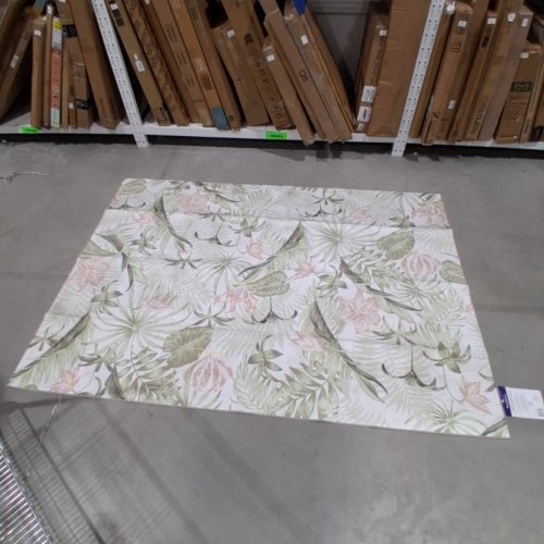 TOMMY BAHAMA INDOOR/OUTDOOR TROPICAL LEAF AREA RUG - 5FT X 7FT - MULTI-COLOUR (MODEL: 1992252) image 2