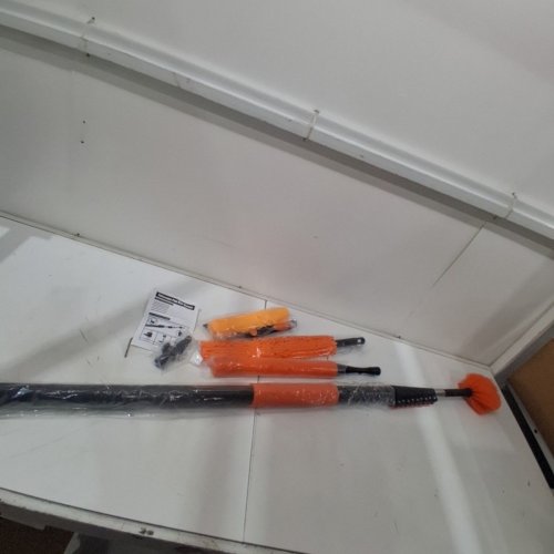 TELESCOPIC POLE CLEANING BRUSH SET -26FT- ORANGE image 3