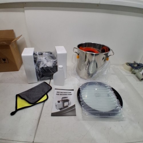 PB MOTOR TECH 3 GALLON VACUUM CHAMBER KIT WITH 4.5CFM PUMP - STAINLESS STEEL‎ (MODEL: PB-S030) image 3