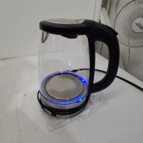 COMFEE GLASS ELECTRIC KETTLE - 1.7L - 1500W - GREY/CLEAR (MODEL: CKT003) image 2