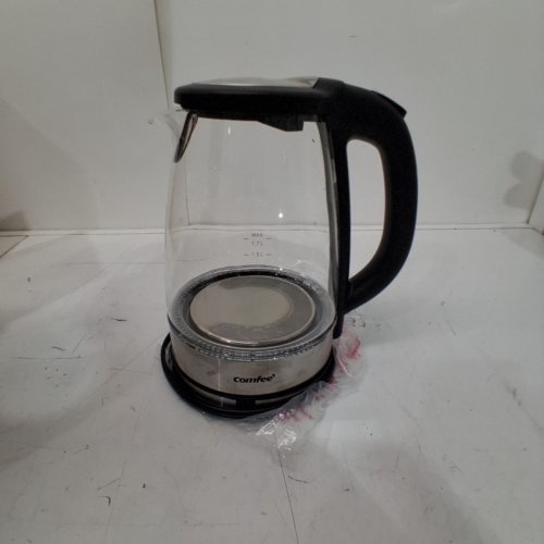 COMFEE GLASS ELECTRIC KETTLE - 1.7L - 1500W - GREY/CLEAR (MODEL: CKT003) image 3
