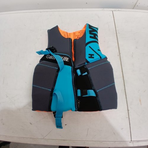 YOUTH HYPERLITE PFD VEST- 55LBS - 88LBS - BLUE/GREY/ORANGE (MODEL: 1819492) image 2