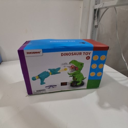 JUKUDAHU MOVEABLE DINOSAUR SHOOTING TOY - GREEN / BLUE image 2