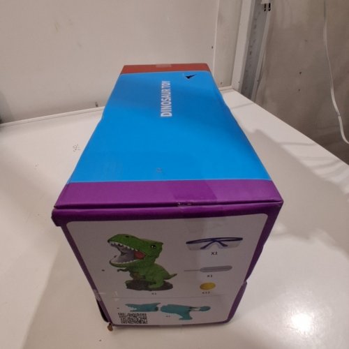 JUKUDAHU MOVEABLE DINOSAUR SHOOTING TOY - GREEN / BLUE image 4