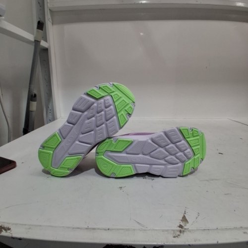 GIRL'S ATHLETIC WORKS TODDLER MAX SNEAKERS - SIZE 1 - LIGHT PURPLE/MINT image 4