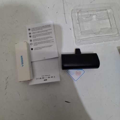 VEGER MINI PORTABLE CHARGER FOR IPHONE, 5000MAH, 20W PD FAST CHARGING, BLACK - (MODEL: V0556P) image 3