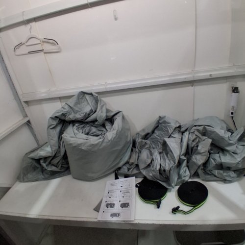 7 LAYERS HEAVY DUTY SNOWPROOF & UV RESISTANT TRAVEL TRAILER/RV COVER - 22FT-24FT - GREY image 2