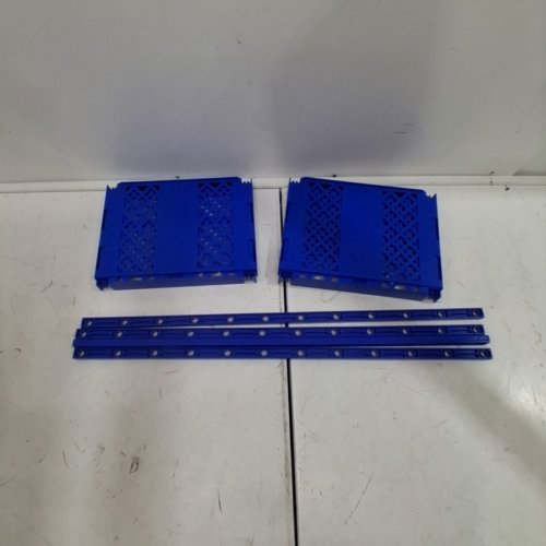 LOCKERMATE 2-TIER ADJUST-A-SHELF LOCKER ORGANISER - 23.8"H X 9.8"W X 6.5"-11"L - BLUE image 3