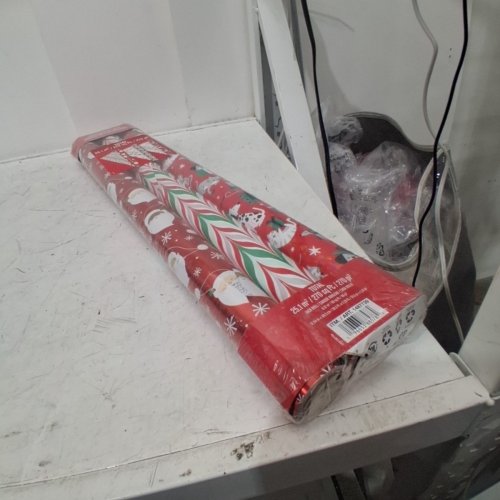 3PC KIRKLAND HOLIDAY GIFT WRAPING PAPER - 270 SQ. FT - RED MULTICOLOR (ITEM: 1487739) image 4