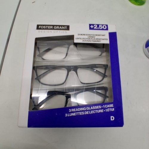 3PK FOSTER GRANT READING GLASSES - +2.50 - ASSORTED COLOURS image 2