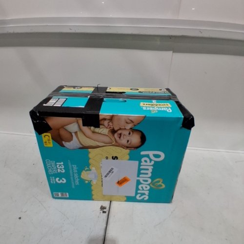 117PK PAMPERS SWADDLERS DIAPERS - SIZE 3 (1326LBS) image 4