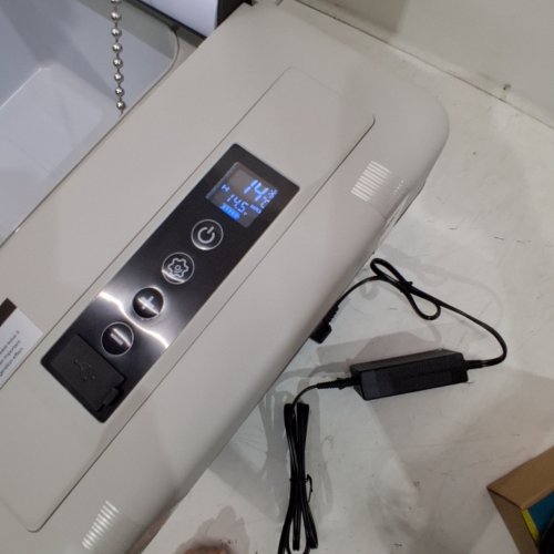 EUHOMY PORTABLE CAR REFRIGERATOR WITH APP CONTROL - 18L - 12V - FROM -4° TO 68°F - BLACK/GREY (MODEL: CFC-18 / CF004-18BL-CAEH) image 2