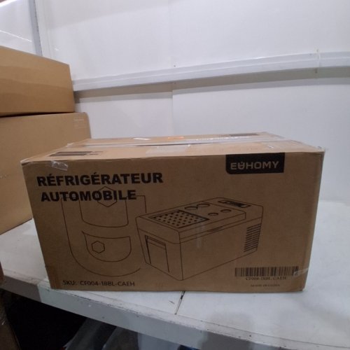 EUHOMY PORTABLE CAR REFRIGERATOR WITH APP CONTROL - 18L - 12V - FROM -4° TO 68°F - BLACK/GREY (MODEL: CFC-18 / CF004-18BL-CAEH) image 5