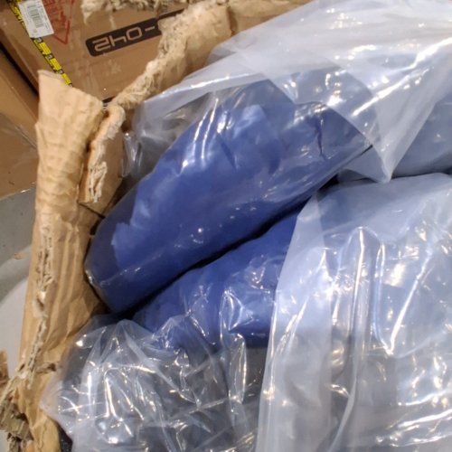 LARGE CAMPING COT WITH PADDED MATTRESS - 79" X 32" - NAVY (MODEL: A043-002-001) image 5
