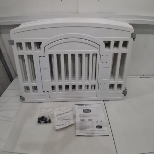 GUPAMIGA 6-PANEL PET PLAYPEN FOR SMALL PETS - 24" X 31.5" (EACH) - WHITE (MODEL: PPW-WHITE-6) image 3