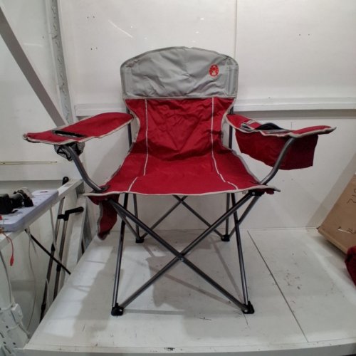 COLEMAN OVERSIZED QUAD CHAIR WITH BUILT IN COOLER - RED - (model: 2000013066) image 2