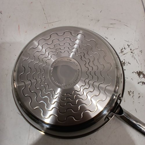 T-FAL STAINLESS STEEL FRYING PAN - 12" - STAINLESS STEEL image 3