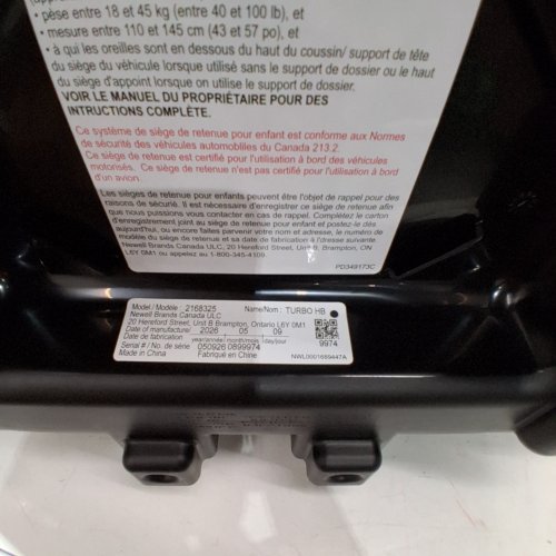 GRACO 2-IN-1 TURBOBOOSTER HIGHBACK TO BACKLESS BOOSTER CAR SEAT - 40-100LB MAX - BLACK (MODEL: 2168325) image 2