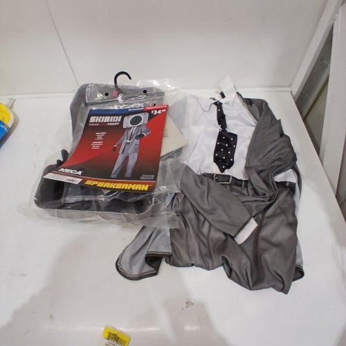 3PC KIDS NECA SKIBIDI TOILET SPEAKERMAN COSTUME - SMALL 4/6 - GREY (MODEL: 1002184) image 2
