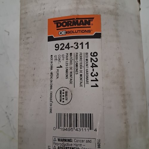 DORMAN BED MOUNT HARDWARE (MODEL: 924-311) image 3