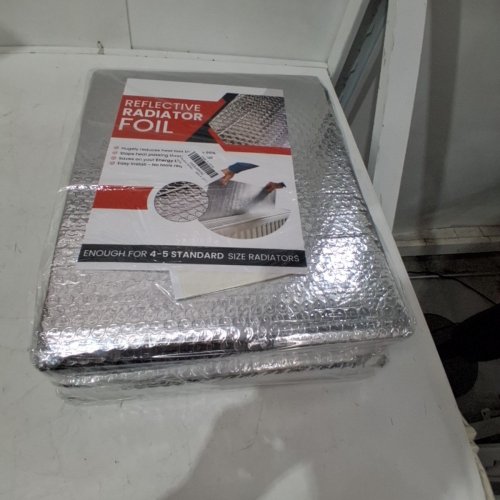 DGSL DOUBLE REFLECTIVE BUBBLE FOIL/WINDOW INSULATION FOAM - 47" X 10FT - SILVER image 2