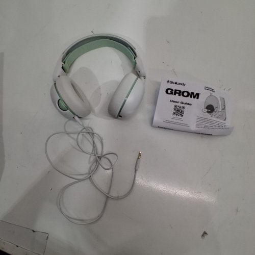SKULLCANDY GROM OVER-EAR WIRED HEADPHONES, VOLUME-LIMITING, SHARE AUDIO PORT - BONE SEAFOAM - (MODEL:‎S6KAY-R952) image 2