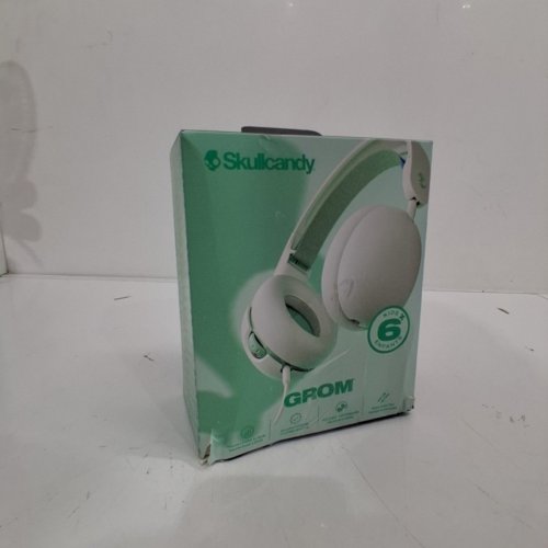 SKULLCANDY GROM OVER-EAR WIRED HEADPHONES, VOLUME-LIMITING, SHARE AUDIO PORT - BONE SEAFOAM - (MODEL:‎S6KAY-R952) image 4