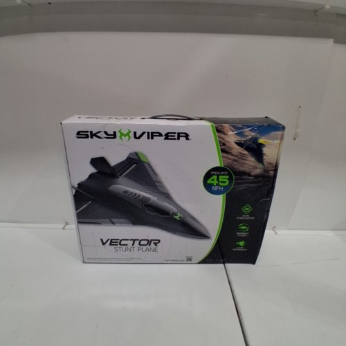 SKY VIPER STUNT RC AIRPLANE - BLACK/GREEN (MODEL: 18601) image 5