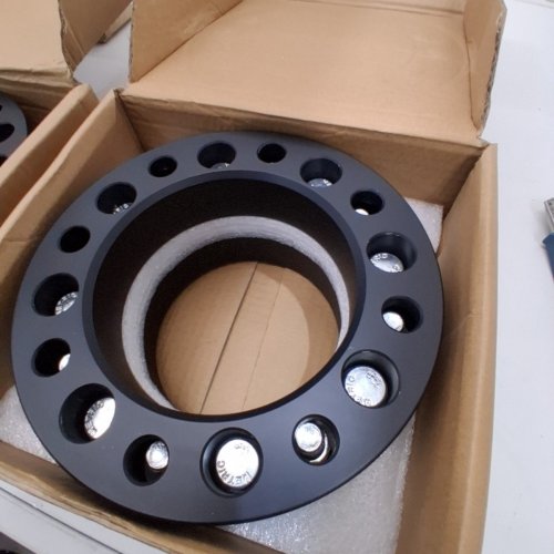 4PC WHEEL SPACERS - 1.5" THICK, 8 X 170 / 8 X 6.5, 130 MM, 14 X 1.5 STUDS - BLACK (ITEM: 127841) image 3