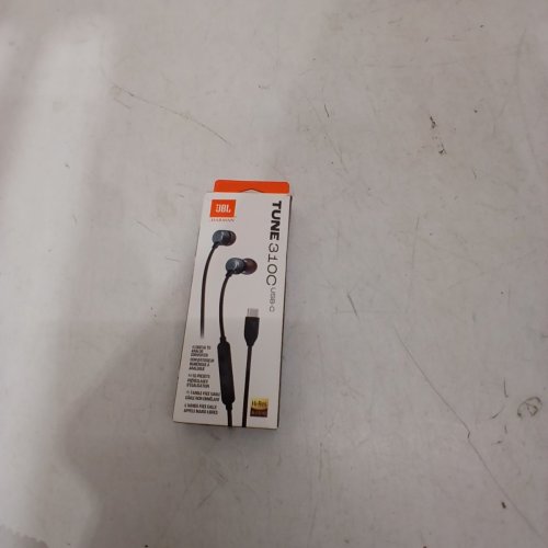 JBL TUNE 310C WIRED HEADPHONES WITH FLAT CABLE AND 3 BUTTON REMOTE AND MICROPHONE - USB-C - BLACK image 5