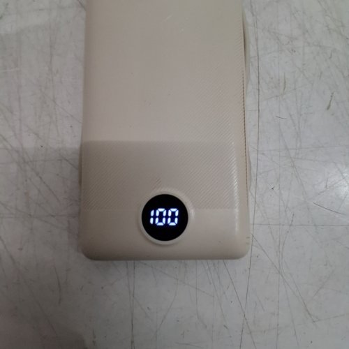VRURC PORTABLE CHARGER WITH BUILT-IN CABLES AND AC WALL PLUG POWER BANK - 10000MAH - COFFEE (MODEL: T01) image 2