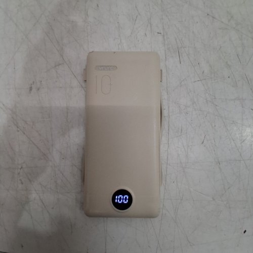 VRURC PORTABLE CHARGER WITH BUILT-IN CABLES AND AC WALL PLUG POWER BANK - 10000MAH - COFFEE (MODEL: T01) image 3